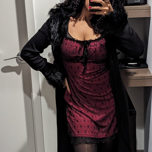 Red Mini Dress - Picture 8 of 8